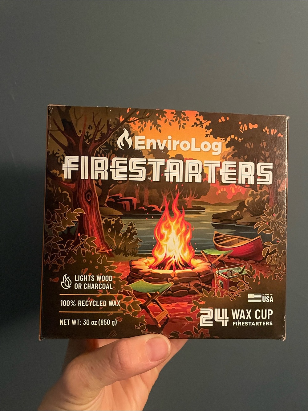 New! EnviroLog Firestarters Wax Cup Pack set of 24